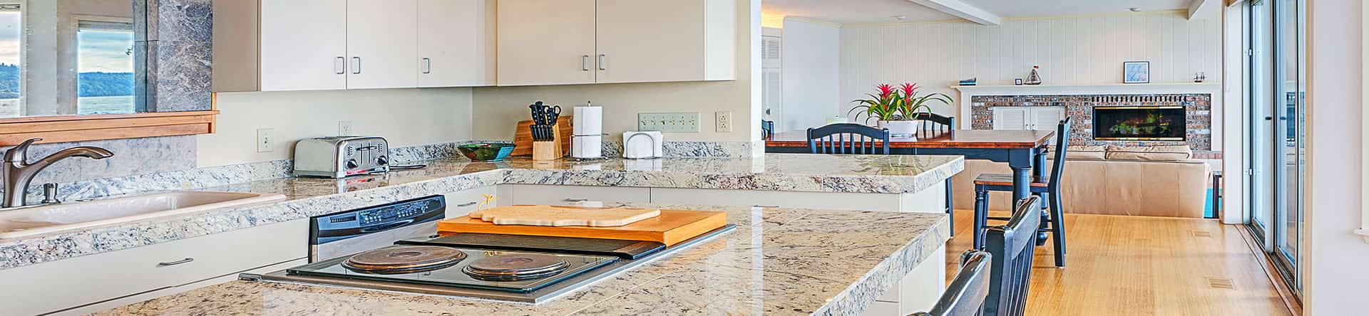 Countertop Material Granite - Custom Granite Kitchen Countertop, and Custom Bathroom Granite Vanity Tops